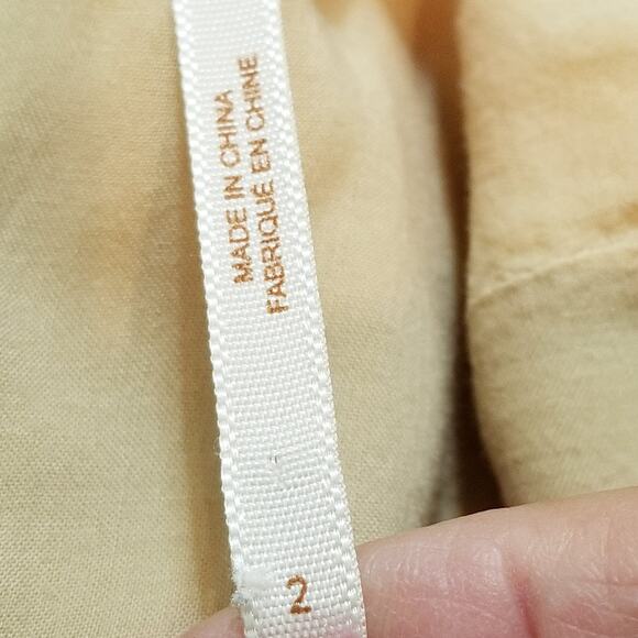 FREE PEOPLE Mini Spring Summer Sun Dress Cotton Blend Floral Zip Back Size 2 - Picture 5 of 7